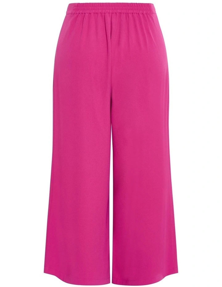 Plus Size Abbie Wide Leg Pant in Framboise image 4