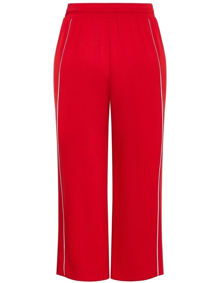 Plus Size Chaser Athleisure Wide Leg Pant in Red image 3