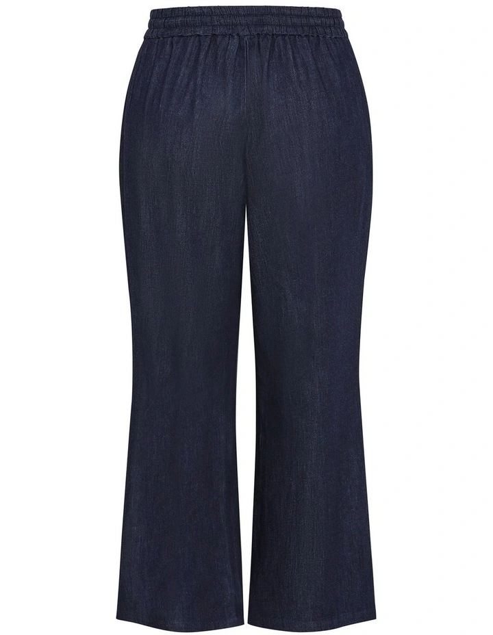 Plus Size Alissa Side Stripe Denim Pant in Dark Wash image 4