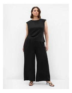 Plus Size Jett Wide Leg Pant in Black