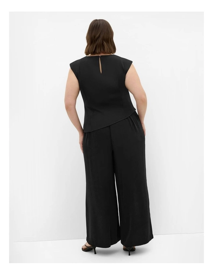 Plus Size Jett Wide Leg Pant in Black image 2