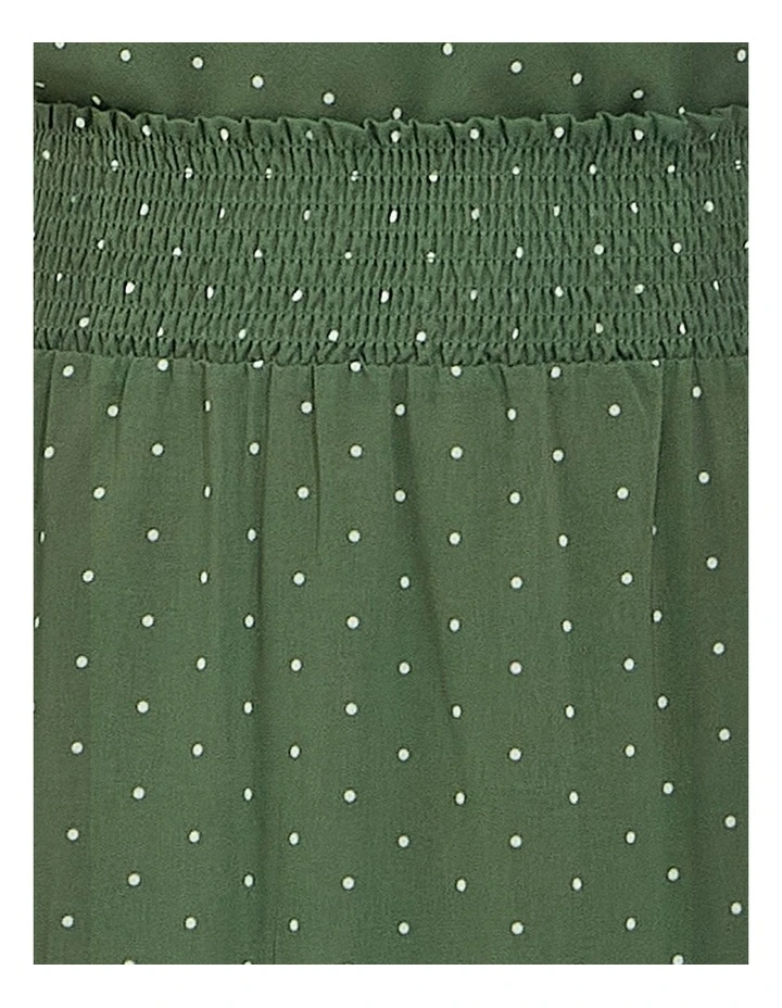 Let It Flow Tiered Maxi Skirt in Olive/Ivory image 5