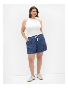 Plus Size Lani Denim Short in Dark Wash
