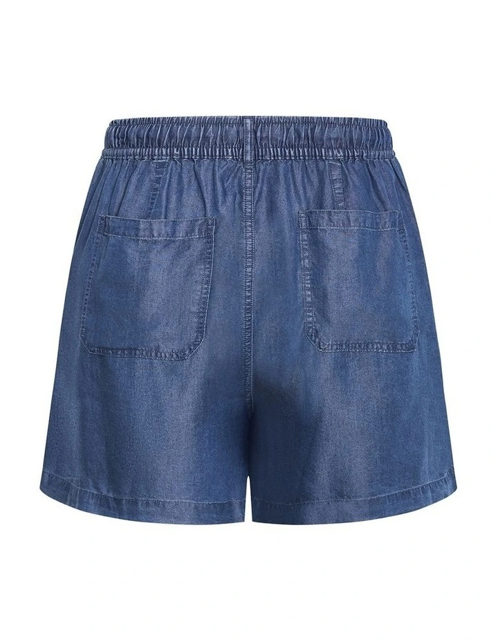 Plus Size Lani Denim Short in Dark Wash image 4