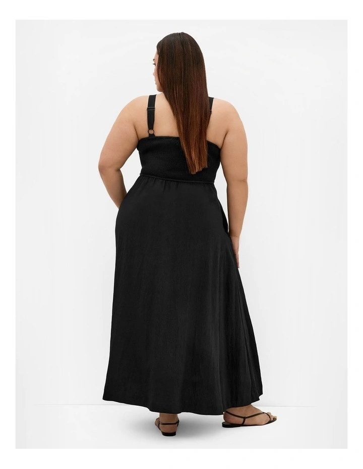 Plus Size Collins Sleeveless Maxi Dress in Black image 2