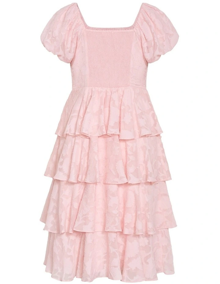 Plus Size Dania Ruffle Tier Dress in Heavenly Pink image 4
