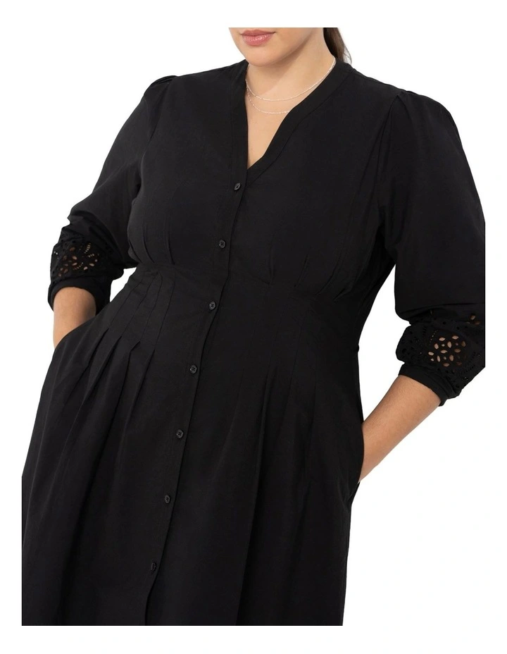Verona Dress in Black image 3