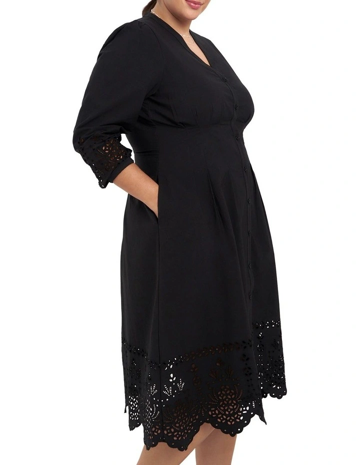 Verona Dress in Black image 5