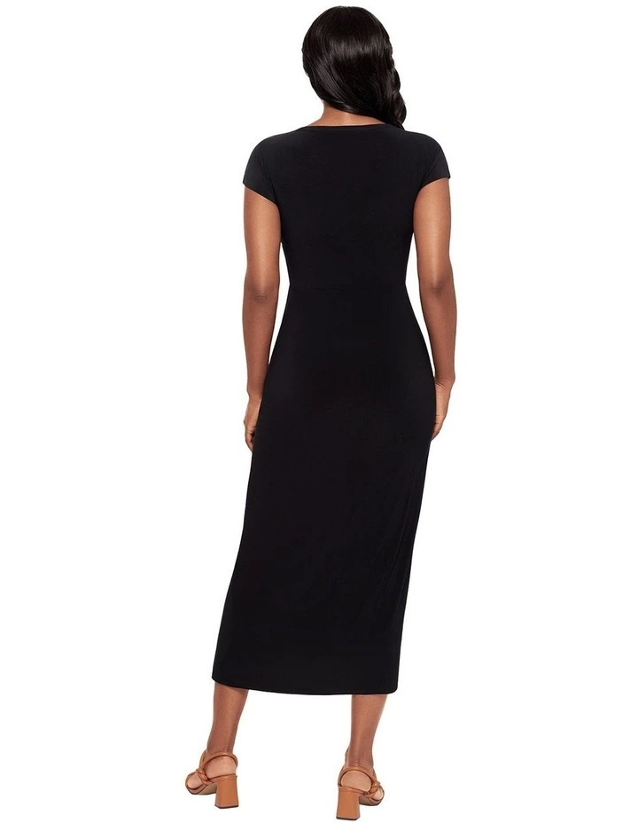 Loki Cinched Wrap Waist Midi Shaping Dress image 2