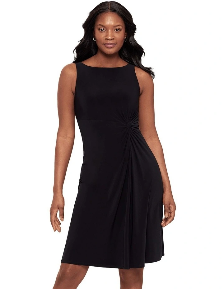 Remi Fit and Flair Gathered Waist Shaping Dress image 1