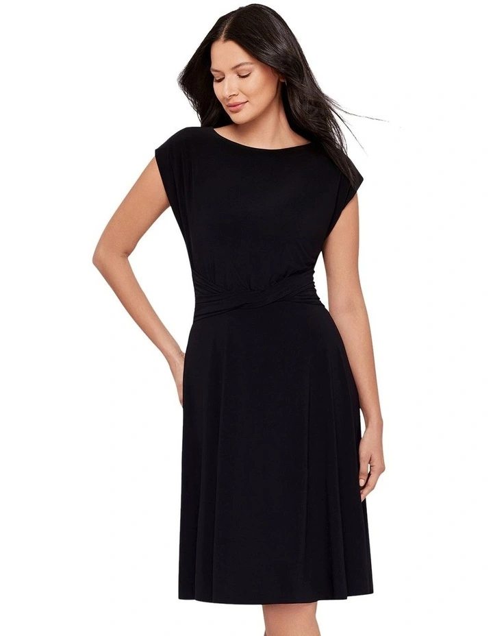 Auri Cap Sleeve A-Line Shaping Dress image 1