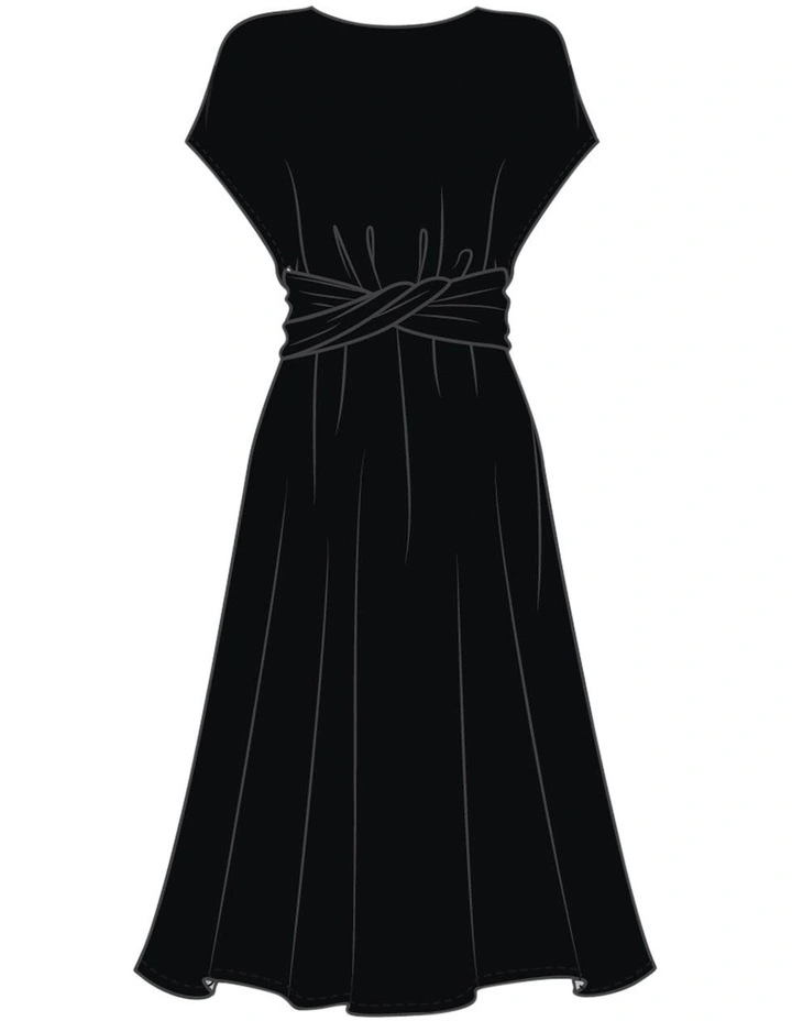 Auri Cap Sleeve A-Line Shaping Dress image 4