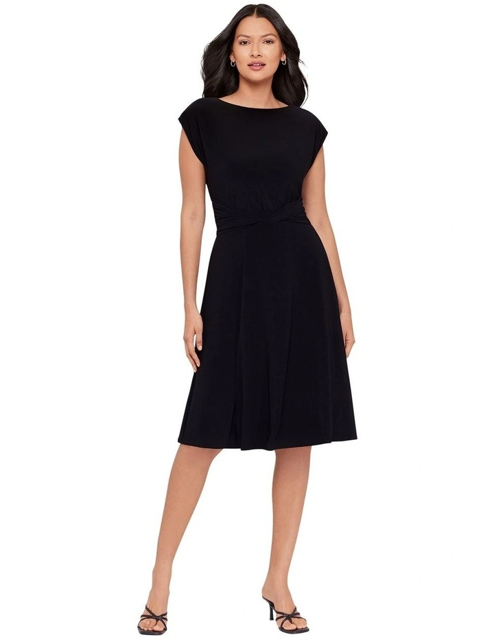 Auri Cap Sleeve A-Line Shaping Dress image 5