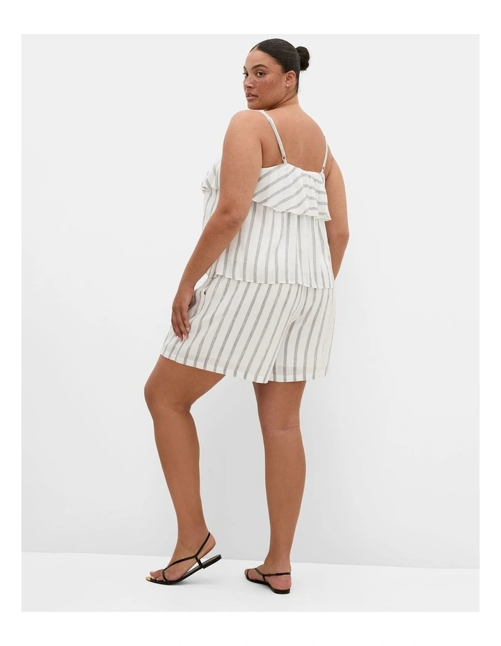 Plus Size Emery Stripe Cami in White image 2