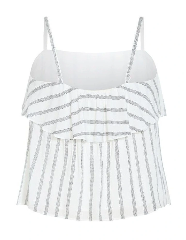 Plus Size Emery Stripe Cami in White image 4