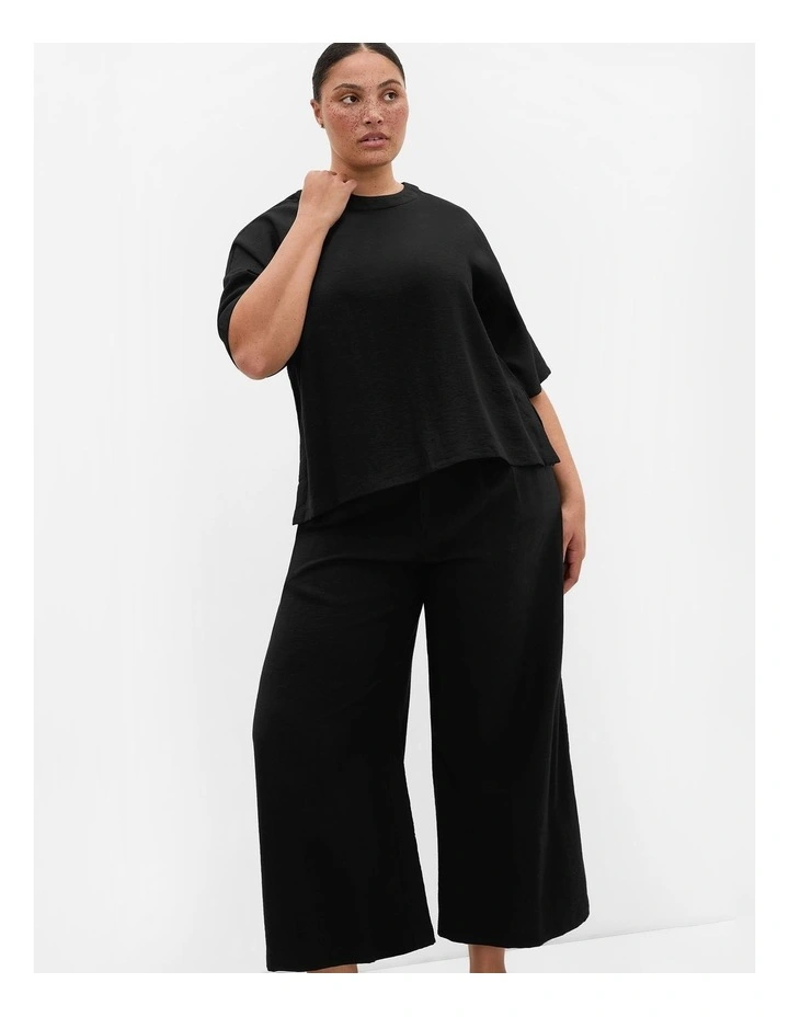 Plus Size Alexi Relaxed Top in Black image 1