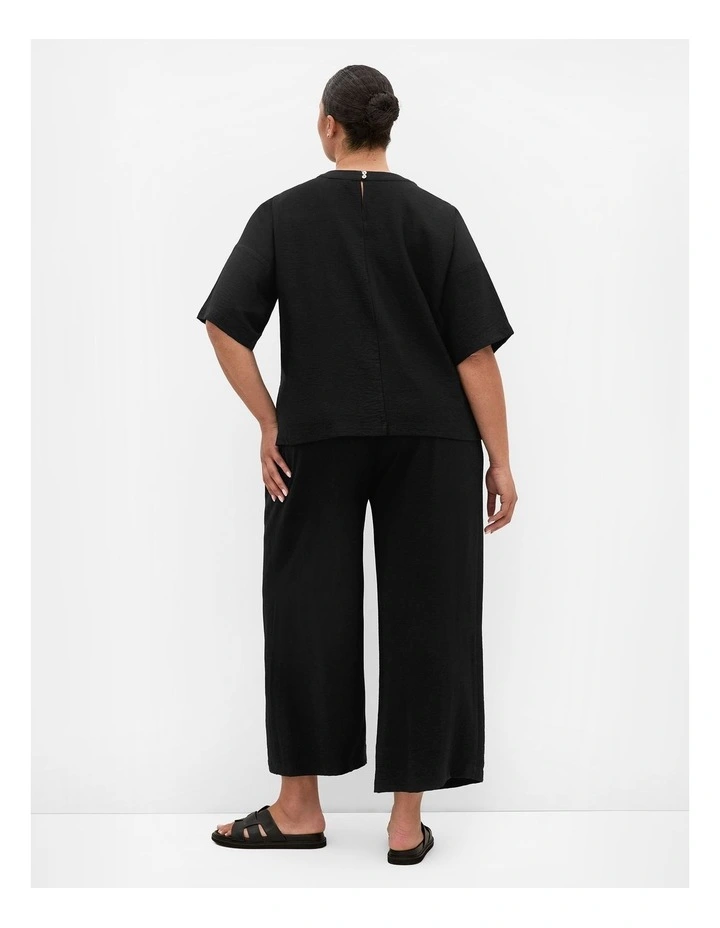 Plus Size Alexi Relaxed Top in Black image 2