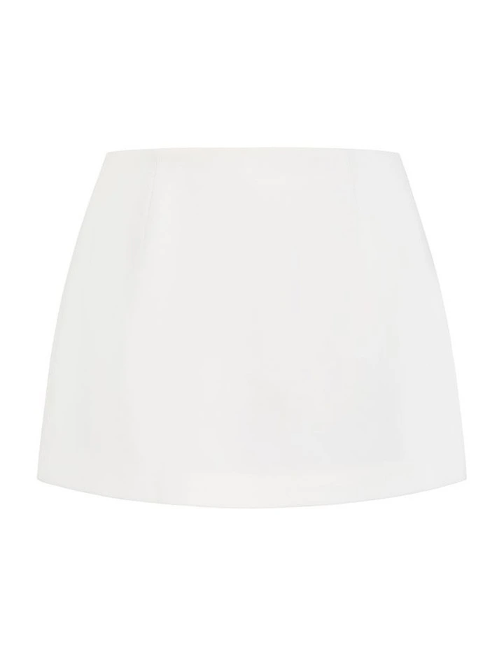 Plus Size Abbie Mini Skort in Ivory image 4