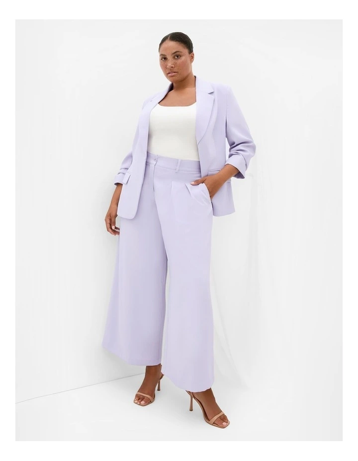 Plus Size Abbie Fully Lined Wide Leg Pant in Lilac image 1