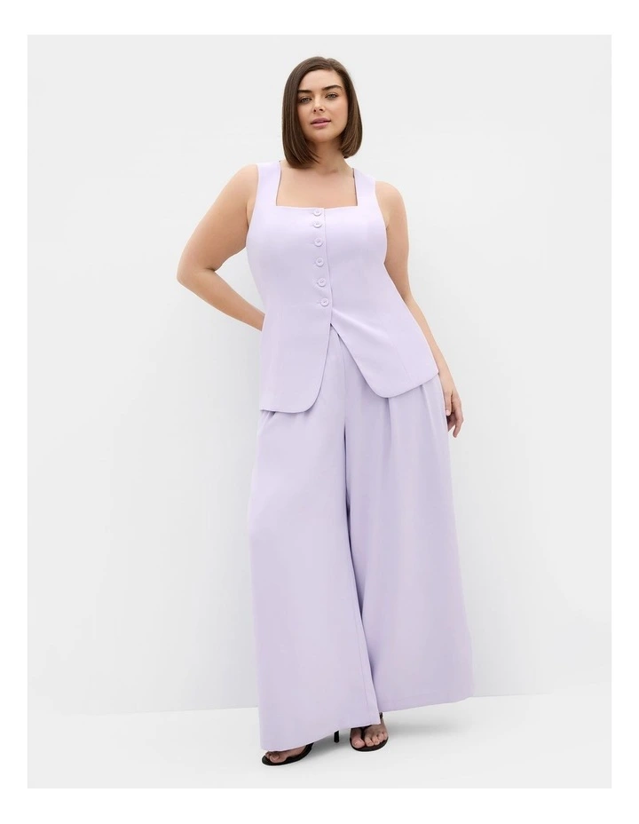 Plus Size Abbie Vest in Lilac image 1