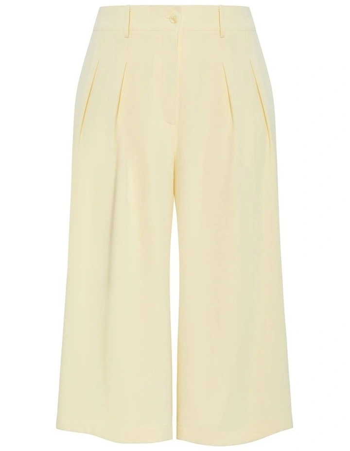 Plus Size Abbie Crop Pant in Lemon Sorbet image 3