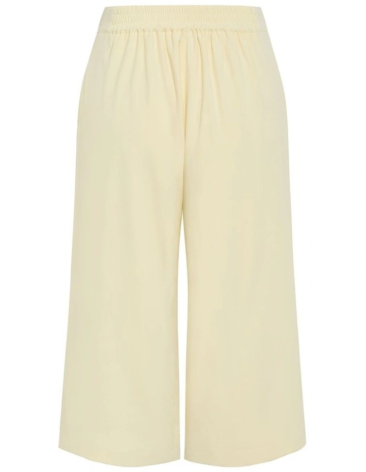 Plus Size Abbie Crop Pant in Lemon Sorbet image 4