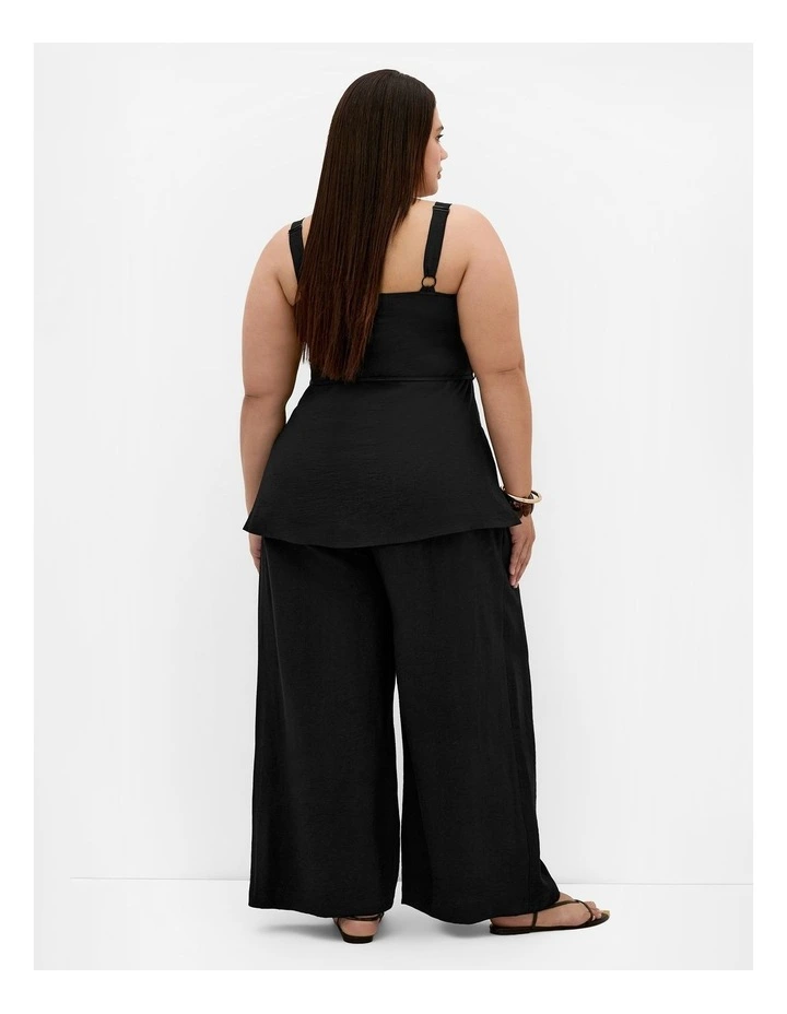 Plus Size Alexi Wide Leg Pant in Black image 2