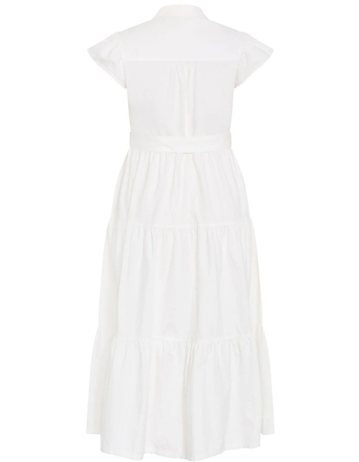 Plus Size Kelise Cotton Maxi Dress in Ivory image 4