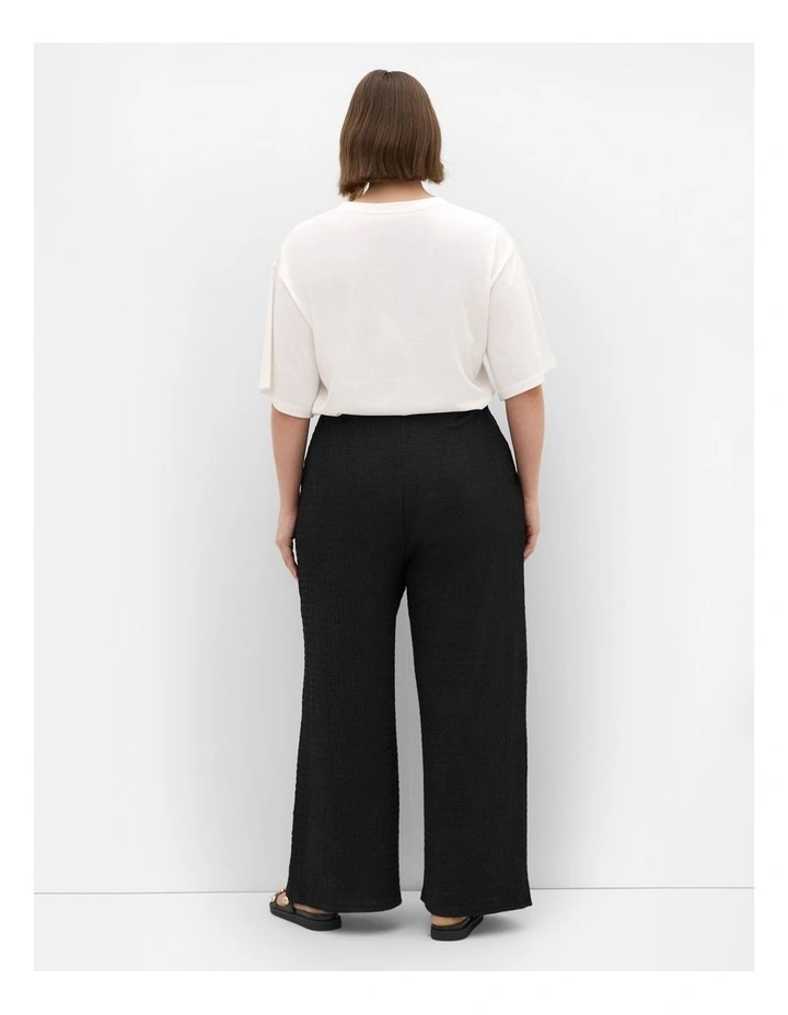 Plus Size Brianna Wide Leg Pant in Black image 2