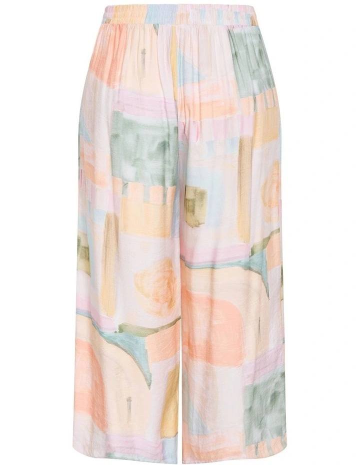 Plus Size Alexi Trance Print Pant in Salmon image 4