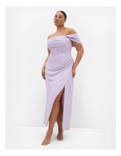 Plus Size Forbidden Love Maxi Dress in Lilac