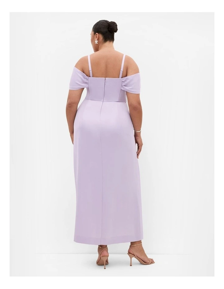Plus Size Forbidden Love Maxi Dress in Lilac image 2