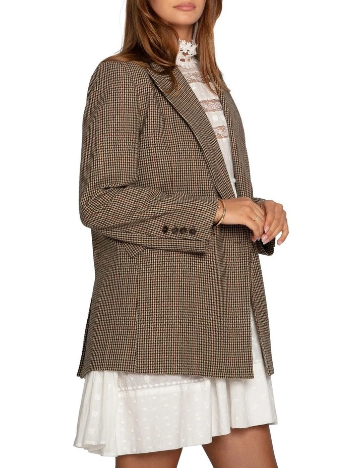 Big Brother Talk Blazer in Beige image 3