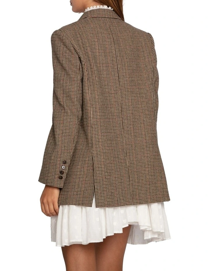 Big Brother Talk Blazer in Beige image 4