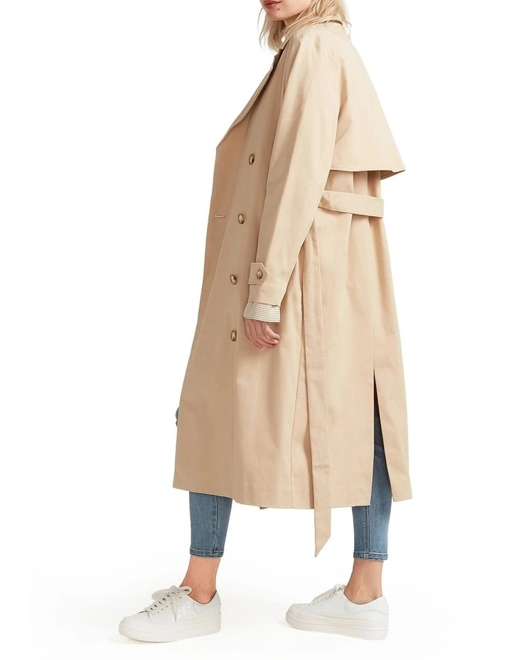 Empirical Trench Coat in Camel image 3