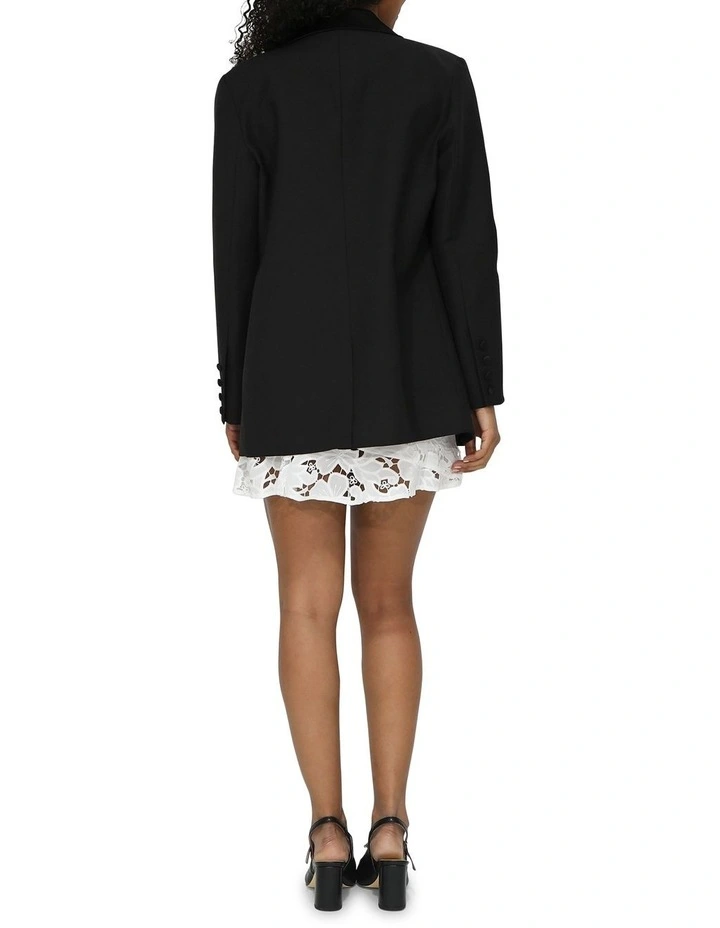 Head To Head Tuxedo Jacket in Black image 4