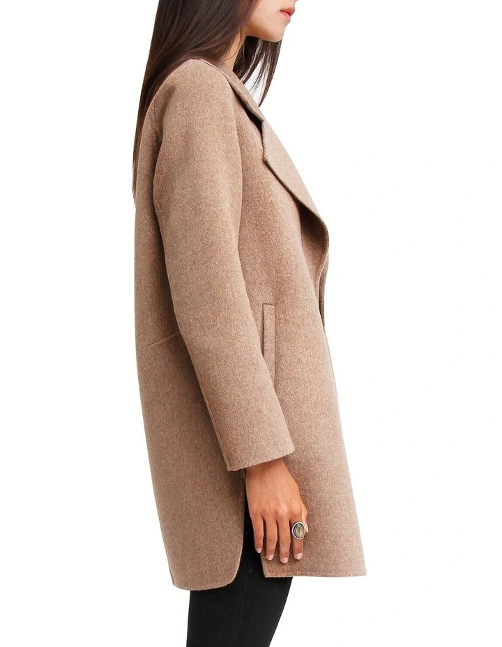 Ex-Boyfriend Wool Blend Oversized Jacket in Oat image 5