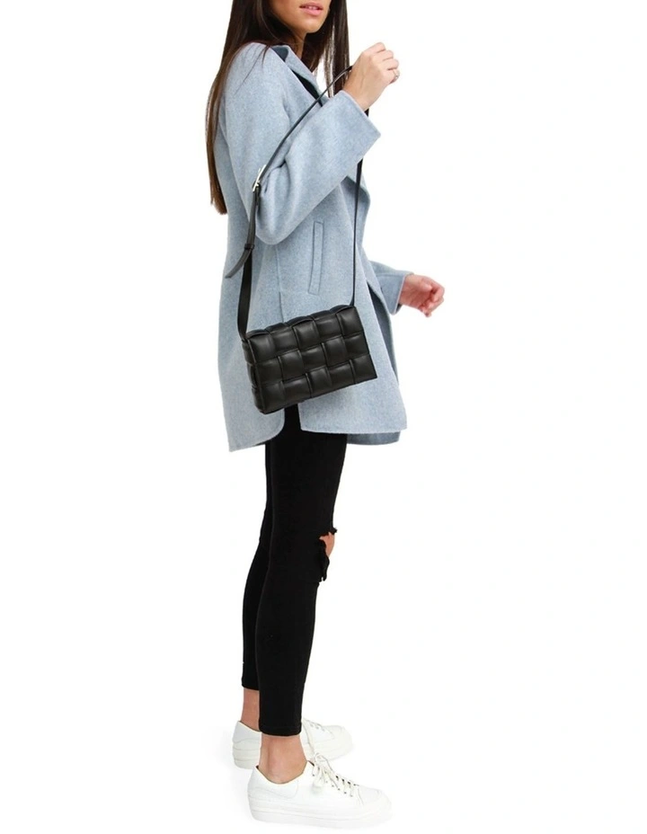 Ex-Boyfriend Wool Blend Oversized Jacket in Light Blue image 6