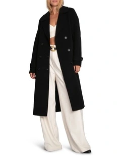 Front Runner Belted Coat in Black