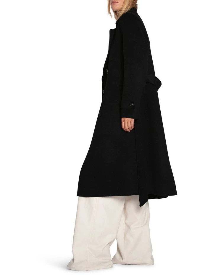 Front Runner Belted Coat in Black image 3