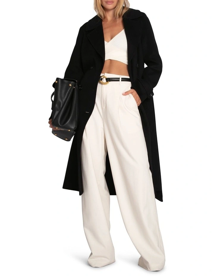 Front Runner Belted Coat in Black image 6