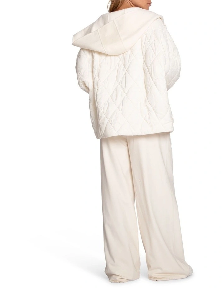 Only You Quilted Utility Jacket in White image 3