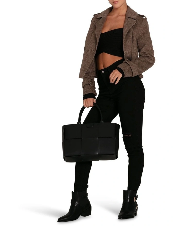 Better Off Military Peacoat in Walnut image 2