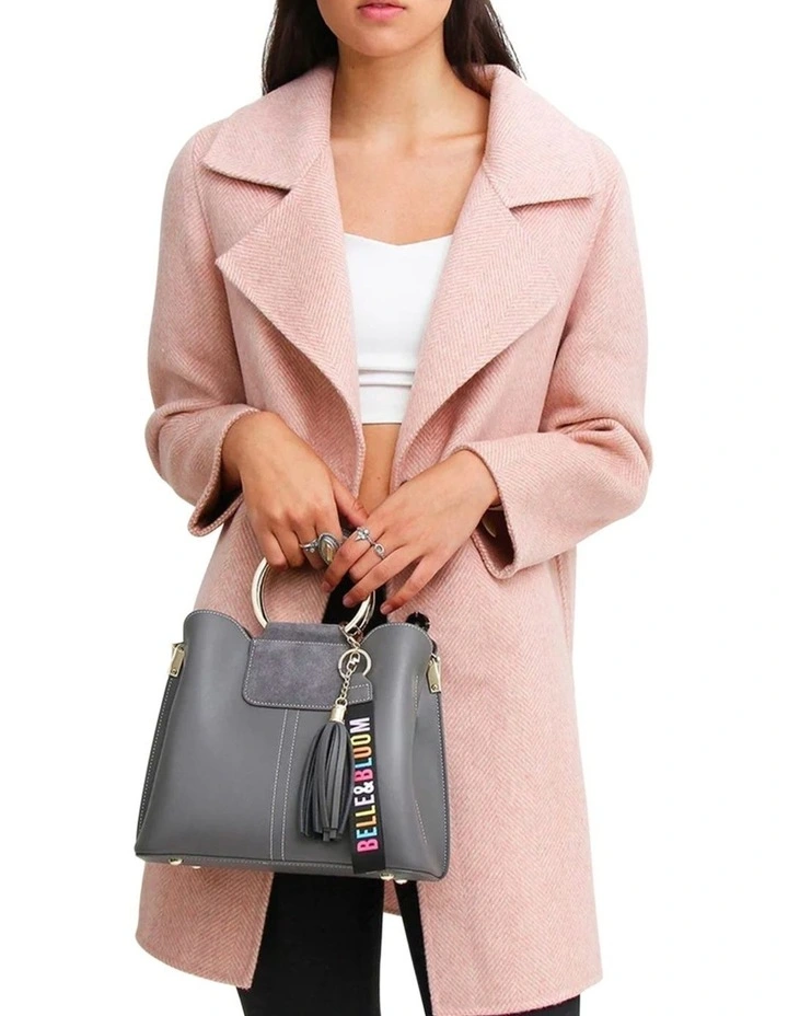Ex-Boyfriend Wool Blend Oversized Jacket in Blush image 5