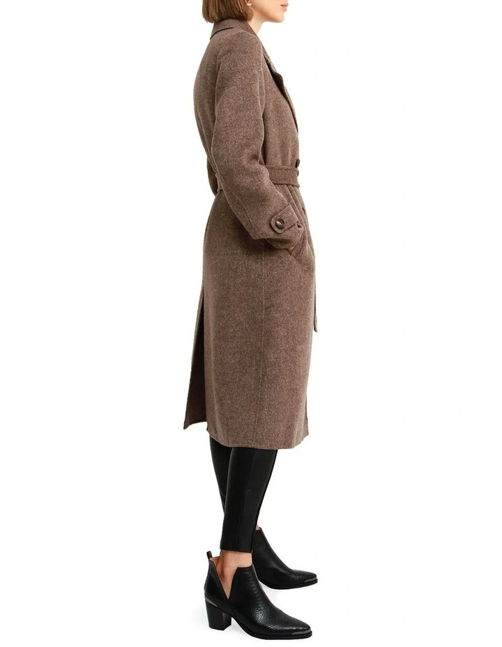 Front Runner Belted Coat in Walnut image 2