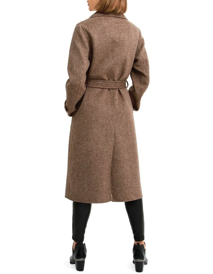 Front Runner Belted Coat in Walnut image 3