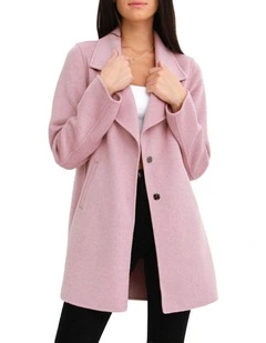 Ex-Boyfriend Wool Blend Oversized Jacket in Lilac