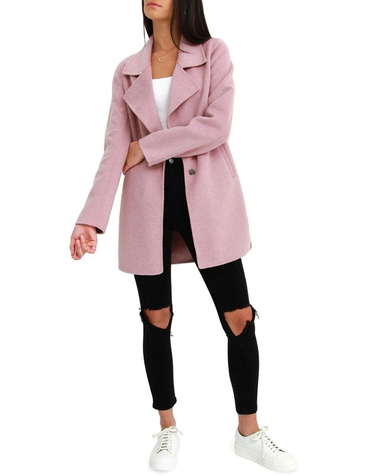 Ex-Boyfriend Wool Blend Oversized Jacket in Lilac image 2