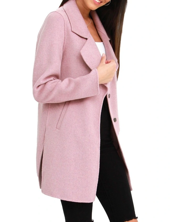 Ex-Boyfriend Wool Blend Oversized Jacket in Lilac image 3