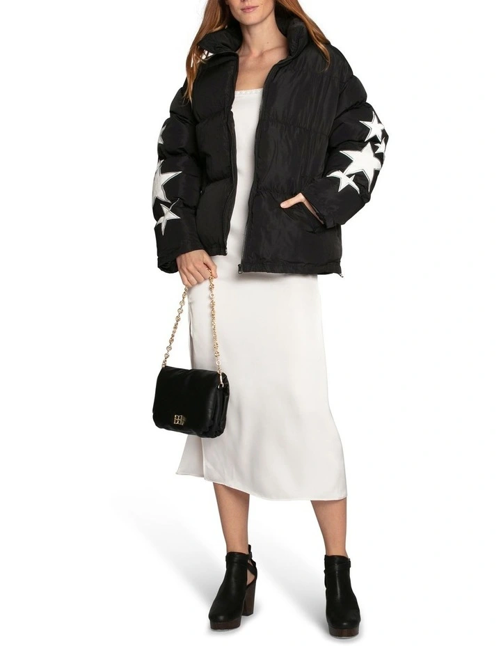 A Star Is Born Puffer Jacket in Black image 6
